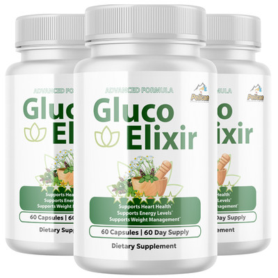 Gluco Elixir- Blood Support- 3 Bottles- 180 Capsules