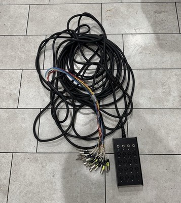 Livewire Advantage 16 x 4 Snake with XLR TRS inputs and TRS Returns 50 ft Black