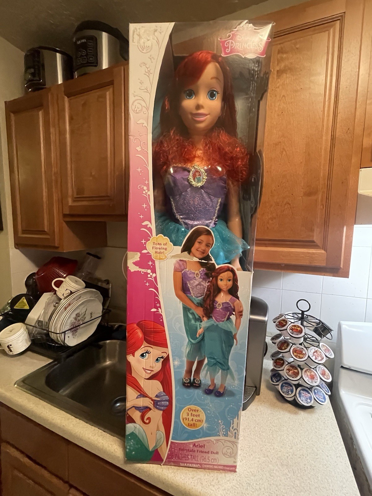 Disney Princess Ariel My Size Doll 38 Life Size Little Mermaid 2015 New In Box