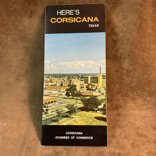 Vintage Corsicana Texas Flyer/Brochure Circa 1970S Item