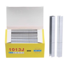 5000pcs 1013J 20Ga Crown Staples 3/7" U-shaped Brad Nails, Silver Tone 0.0045 per staple