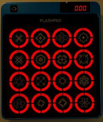Virztex FLASHPAD INFINITE Touchscreen Electronic Game Blue Flash Pad + Rules