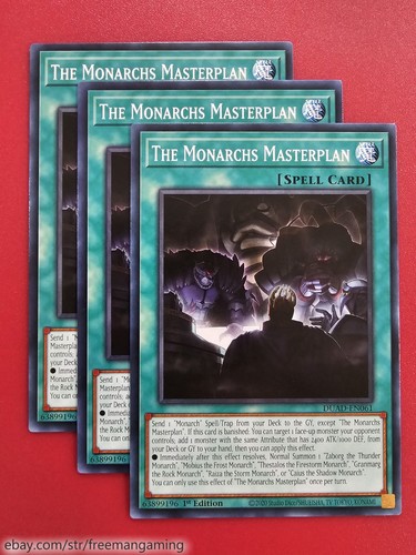 Yugioh Monarch Deck Core Set 15 cartas DUAD Eidos the Underworld Masterplan Revolt - Imagen 4 de 6