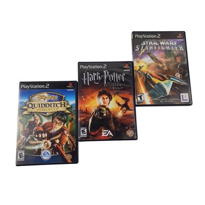 Lot 3 PlayStation 2 PS2 Games Harry Potter Quidditch Goblet of Fire Starfighter