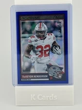 2025 Panini Donruss TreVeyon Henderson #59 Cubic Parallel Rookie serial 097/185