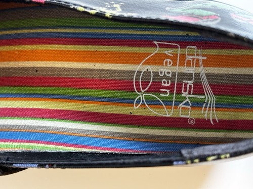 Dansko Vegan Clogs EU 39 – Black with Colorful Frogs – Slip Resistant - Picture 10 of 13