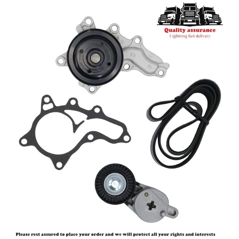 Kit de tensor de bomba de agua y correa de transmisión para Toyota Camry RAV4 Scion tC 2,5 L Foto 4 de 4