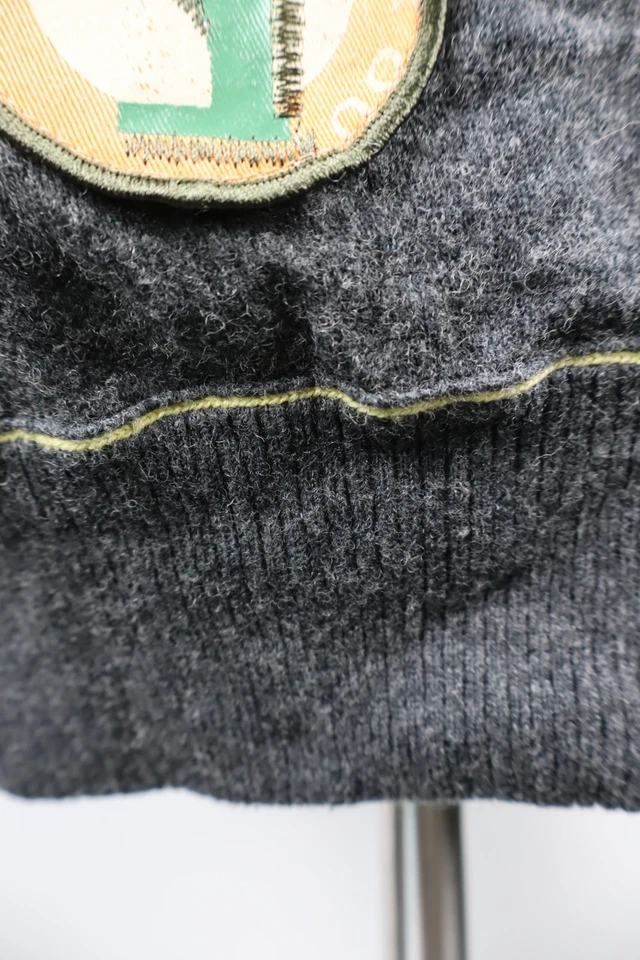 Diesel Suéter Hombre Cárdigan Talla L Hombre Suéter Lana Algodón Con Parches de Cremallera Foto 4 de 4