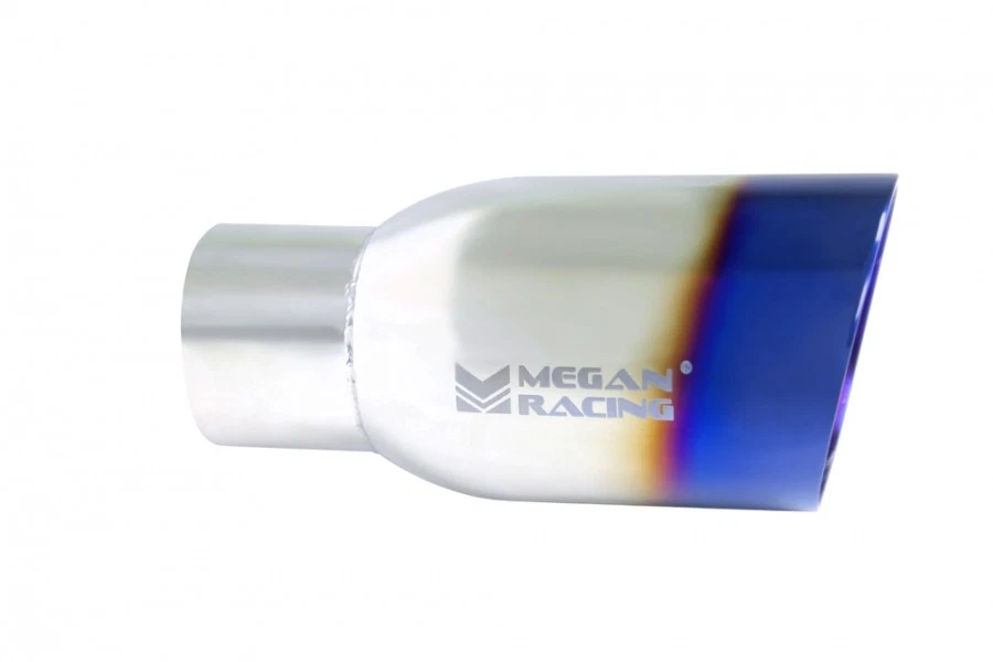 Silenciador de escape Megan: rodillo quemado universal punta de 3,5 pulgadas (tubería de 2,5 pulgadas) Foto 2 de 4