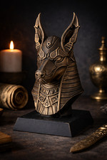Statue Anubis Büste Ägypten - Skulptur Ägyptischer Gott - Dekoration Mythologie 