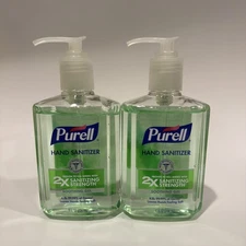 2 Pack PURELL Advanced Hand Sanitizer with Pump Aloe - 8oz  Exp 11/28
