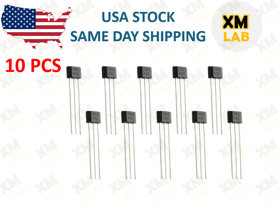 10pcs A3144 A3144E OH3144E A1044 Hall Effect Magnetic Sensor Switch Arduino