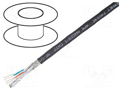 7 Industrie Ethernet,extern S/FTP Leitungen Draht 4x2x23AWG