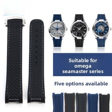 For Omega Seamaster 300 Waterproof Rubber Watch Band Straps Mens 20mm with Tools