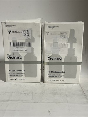 2x The Ordinary Skin Support Set Niacinamide 10%+Zinc 1% + Hyaluronic Acid 2% B5