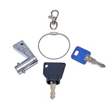 KeyPower 3 Key Set for JCB Equipment Ignition Switch, Door Lock, Adblue Cap,
