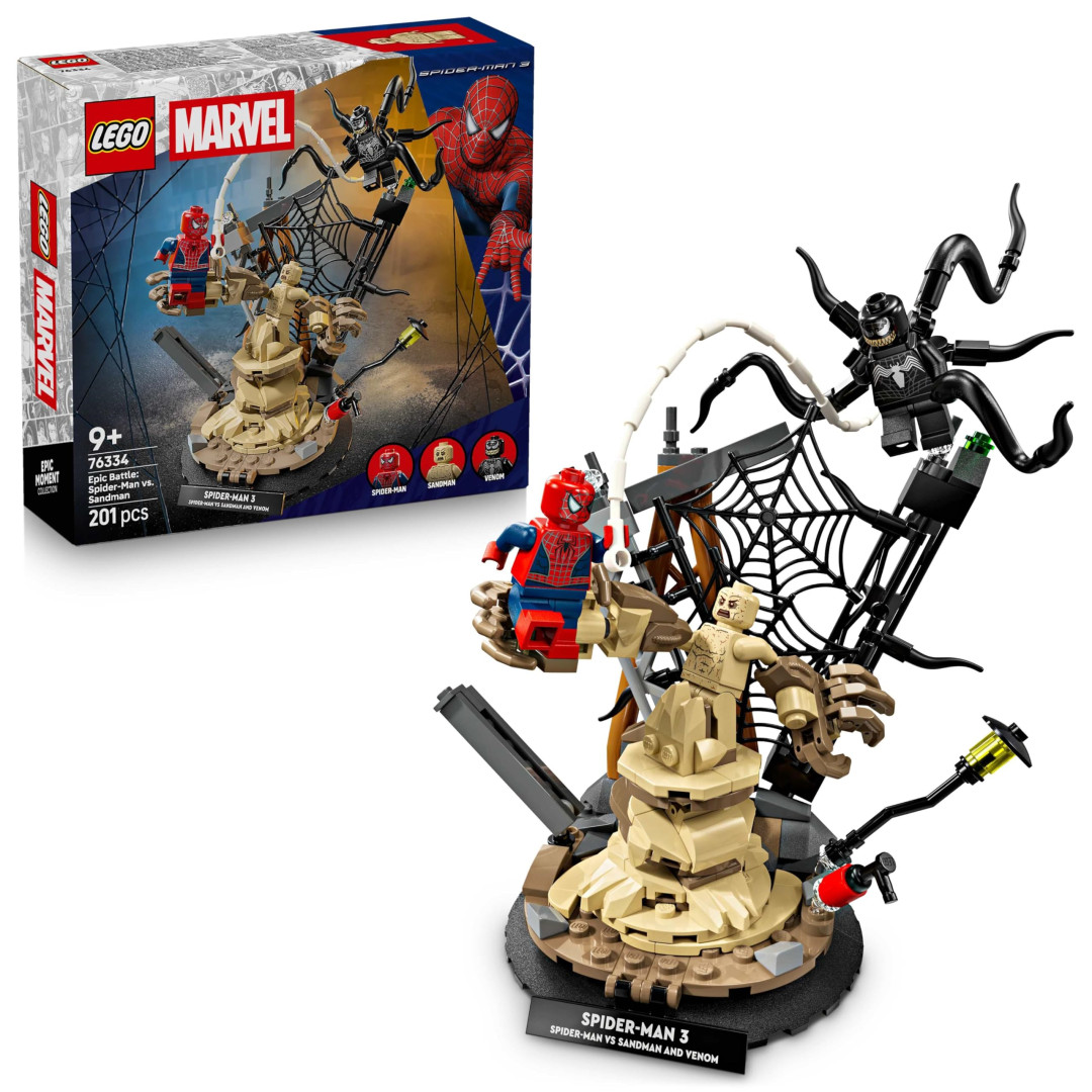 Lego Marvel 76334 Epic Battle Spider-Man vs Sandman