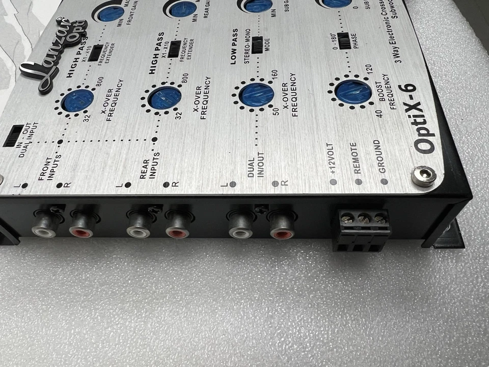 LANZAR OPTI X-6 6 way active crossover W/ Bass Knob BRAND NEW Fast Shipping - Image 2 of 3