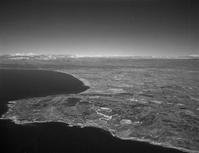 Aerial view of Rancho Palos Verdes, northwest Ca OLD PHOTO