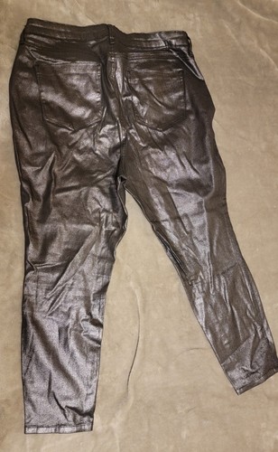 Just Fabulous Hose Metalic silber schwarz Größe 16W - Bild 3 von 6