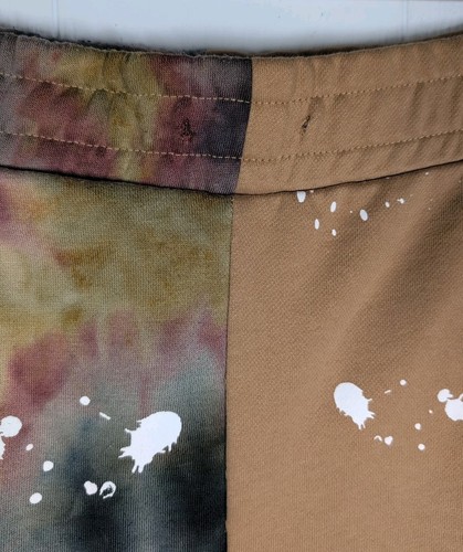 Pantalones cortos Kleep para hombre RONA Tie Die Sweat Jogger talla L bordados coloridos - Imagen 3 de 6