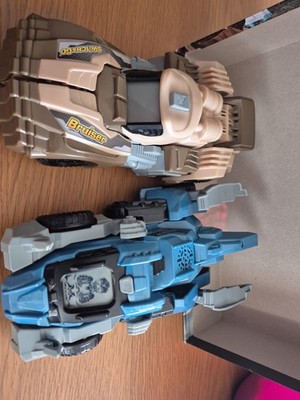 Vtech Switch and Go Spark And Bruiser Nee Battery's Transformer Robo working 