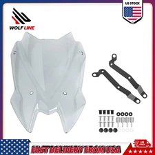 WOLFLINE Windshield with Mounting Bracket for Kawasaki Z900 2020-2024 Windscreen