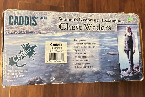 Women’s Neoprene Stockingfoot Chest Waders CADDIS CA5907W8 Size L - Picture 2 of 5