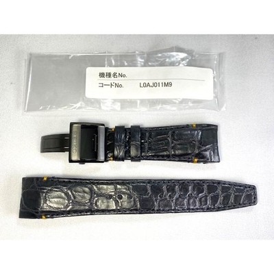 SEIKO ASTRON Genuine Black Watch strap Leather Band 24mm