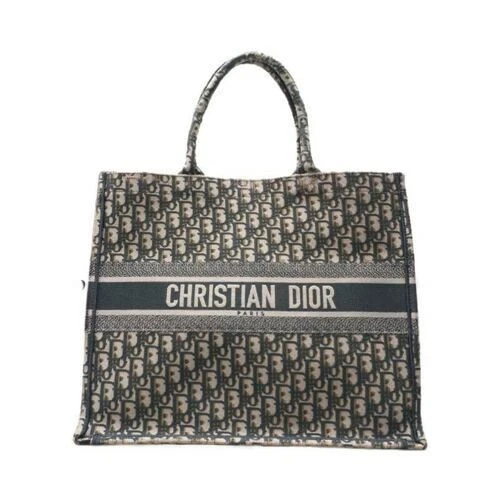 Grand sac fourre tout Dior vert oblique livre 41,5 15,5 34 120809650