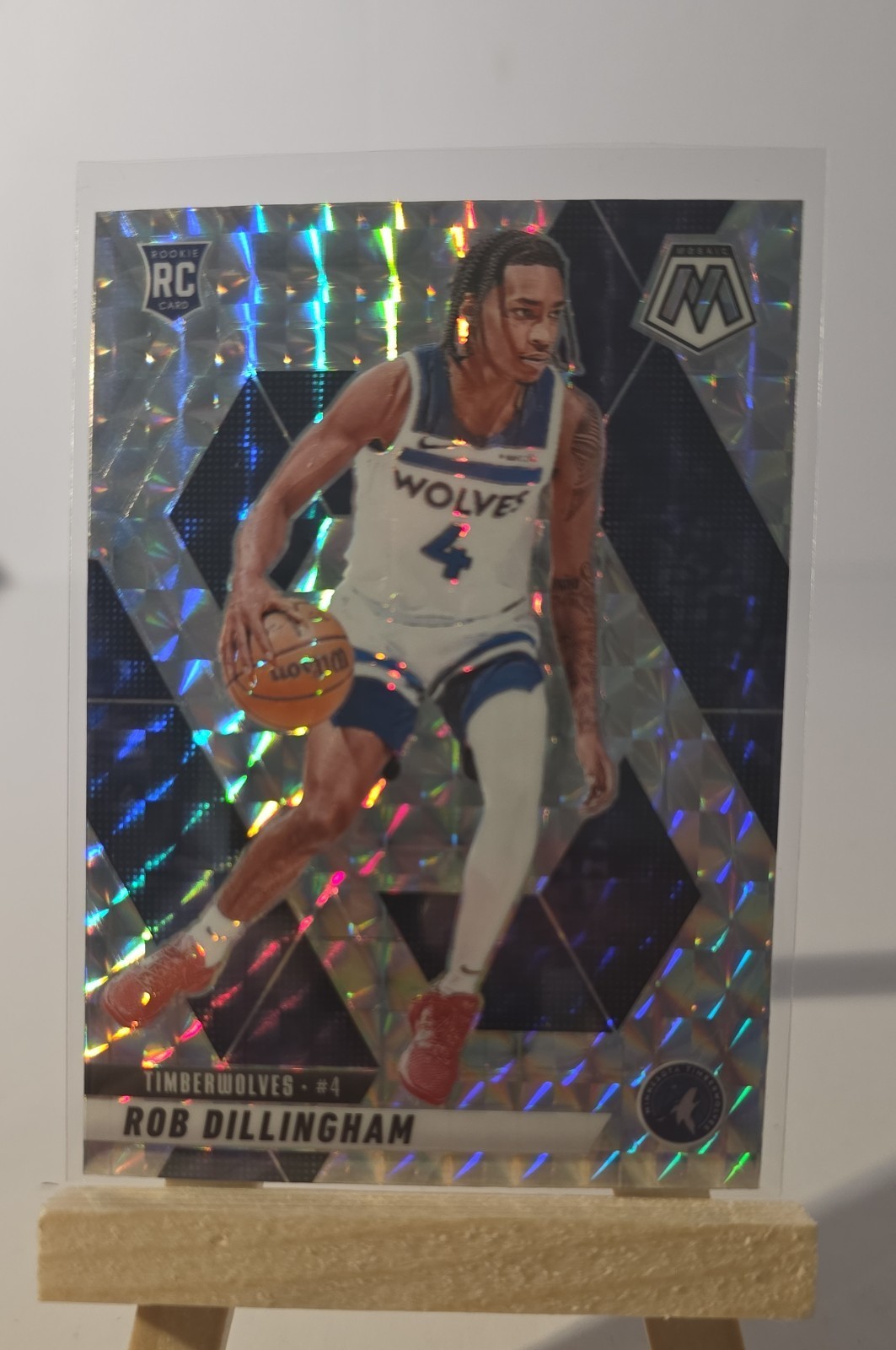 2024-25 Panini Mosaic - Rookies Robert Dillingham #218 Mosaic Prizm (RC)