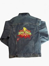 Vintage 1994 Power Rangers Denim Jean Jacket Youth 14/16 Collectors MMPR