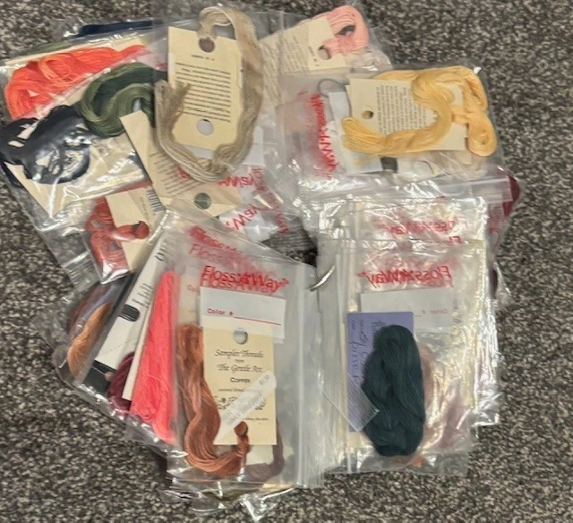 DMC Variety  Floss Lot of Embroidery Thread Skeins 155 Pieces + 55 Samples Bags - Image 4 of 4