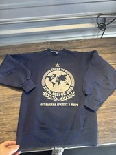 Vintage 90s Seattle Goodwill Games Crewneck Adult S Blue Pullover Made in USA