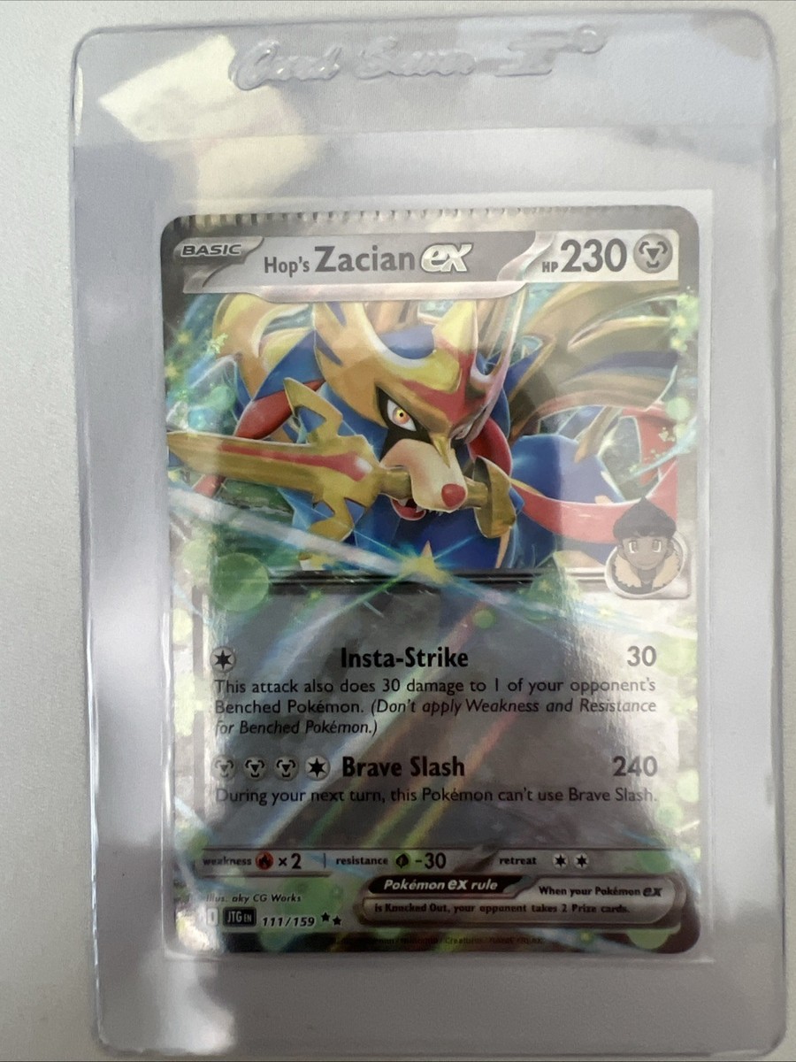 Pokemon - 111/159 - Hop's Zacian ex - Journey Together 🌟MISPRINT