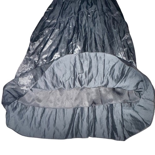 Gonna donna Vince smock a strati midi taglia S nera vita media tasche foderata - Foto 3 di 6