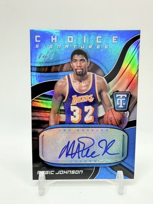 2017-18 Panini Totally Certified Choice Signatures Magic Johnson Auto 1/1 Lakers