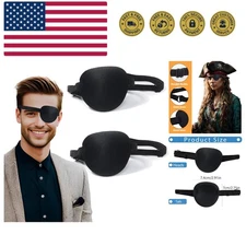 enttgo Eye Patch,2Pcs Eye Patches for Adults,Adjustable Lazy Piratel Eye Patc...