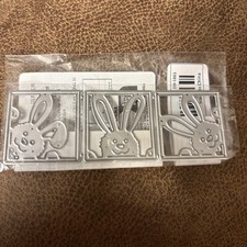 Three Bunnies Diecut For Cardmaking And Scrapbooking And Journaling. Easter. 3in