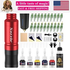Wireless Rotary Tattoo Machine with 1600mAh Battery for Beginner Artists, Tat...