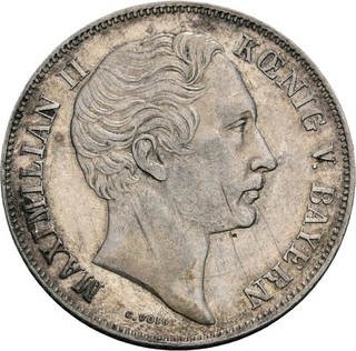 Bayern Maximilian II. Gulden 1854 München