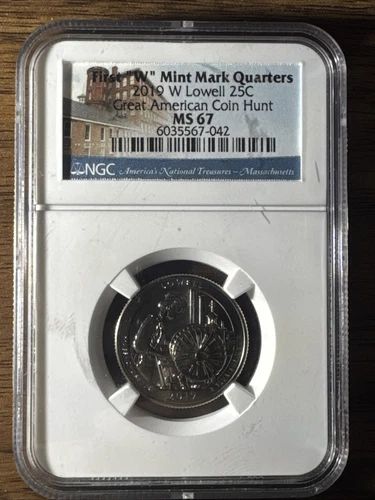 2019 W Lowell Great American Coin Hunt 25C NGC MS67 Low - Pop- WOW