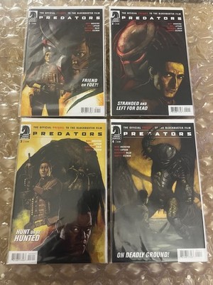 Predators 1-4 Complete Dark Horse Comics Prequel NM Movie Adaptation Brody RARE