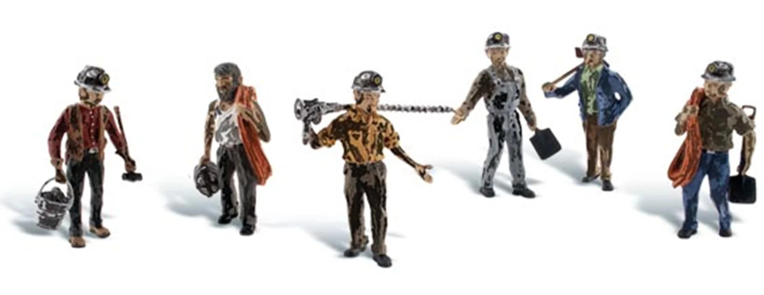 Woodland Scenics WA1933 A1933 Scenic Accents - Miners - HO Scale