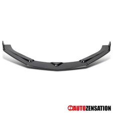 Fit 2016-2018 Chevy Camaro 3PC Glossy Black Bumper Chin Lip Spoiler Splitter Kit