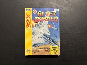 After Burner (Sega 32X, 1994) CIB Complete In Box with Manual Authentic Tested