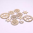 72 Pcs Jewelry Embellishment Supplies Wooden Ornaments Gear Craft