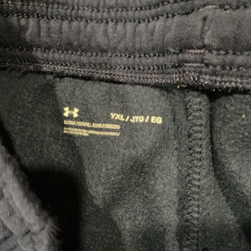 Under Armour Boys Youth Size XL Sweatpants Black Lot of 2 - Picture 9 of 9