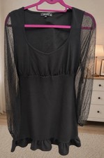 NEU Missguided Kleid rüschchen transparenten...