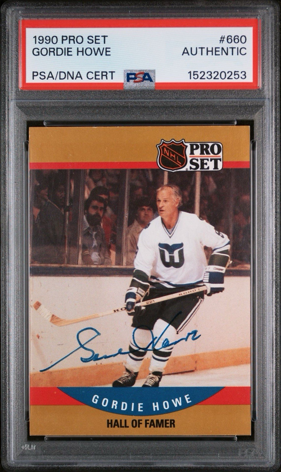 1990 Pro Set Hockey #660 Gordie Howe Hall of Famer PSA/DNA Ceritified Autograph!